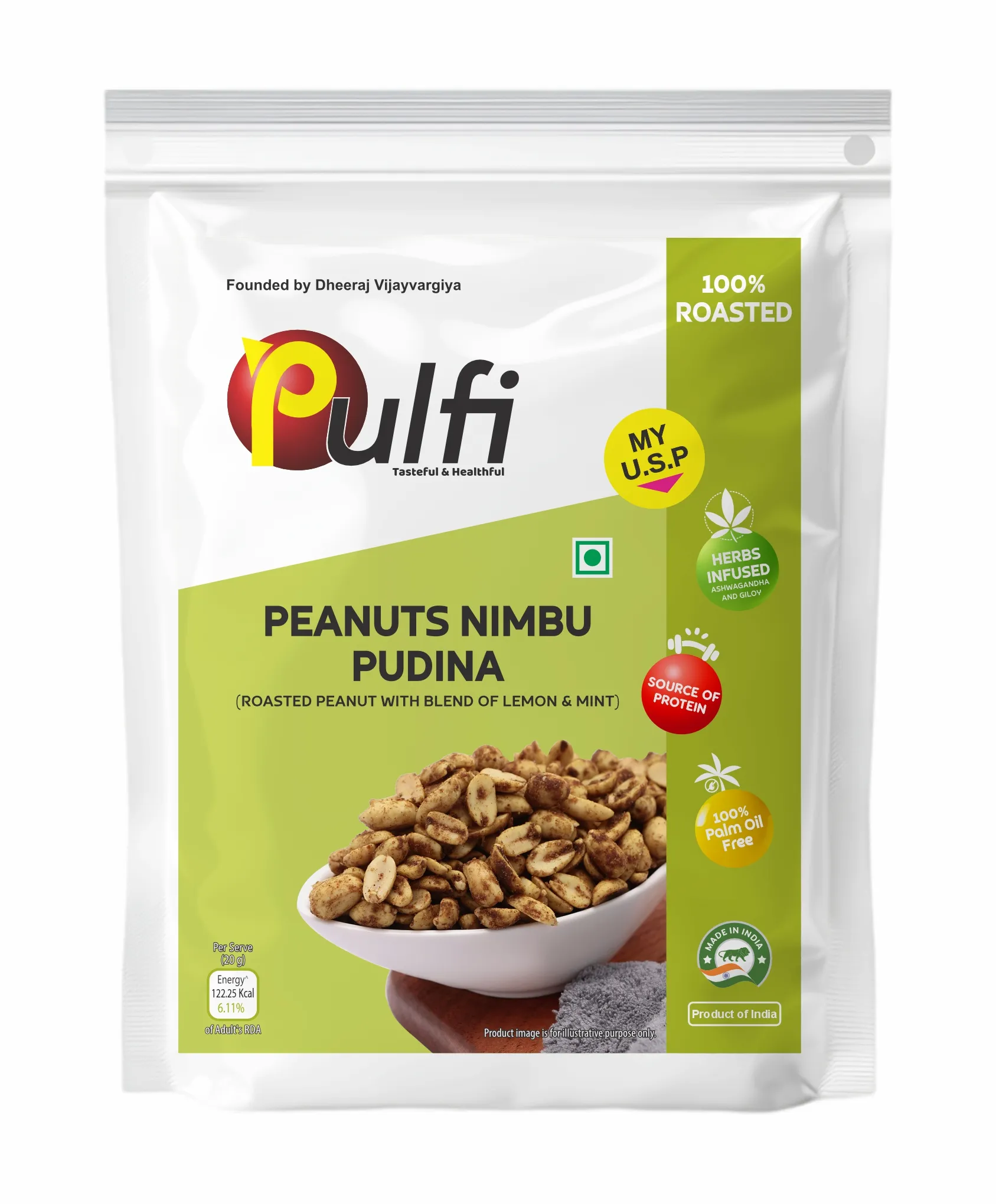 Peanuts nimbu Pudina Roasted Peanut Nimbu pudina