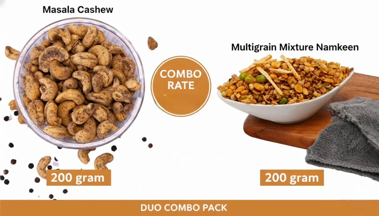 Masala Cashew & Multigrain Mixture Namkeen - Image 3