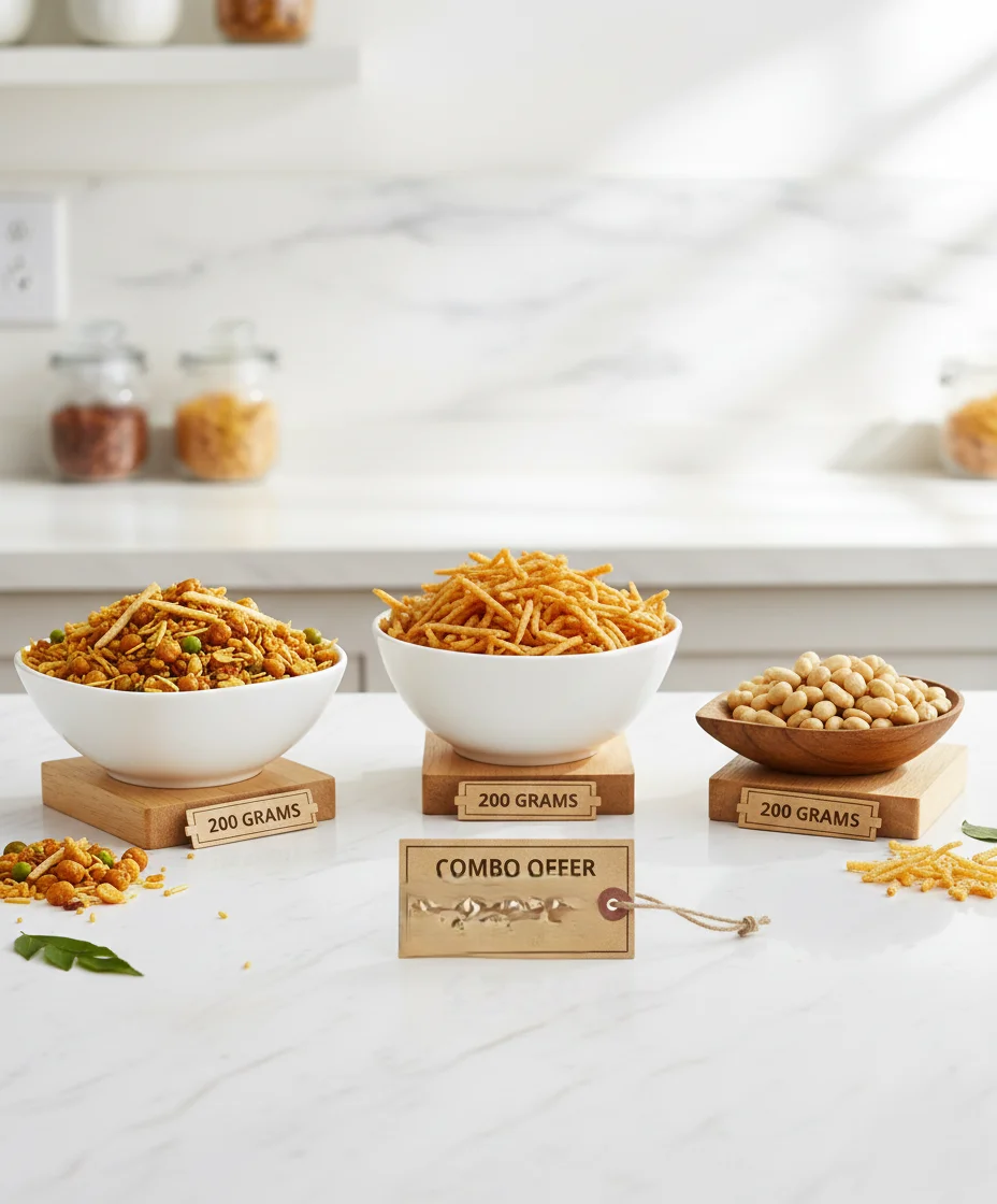 Salted Peanuts, Crispy Chipsy & Multigrain Mixture Namkeen - Image 2