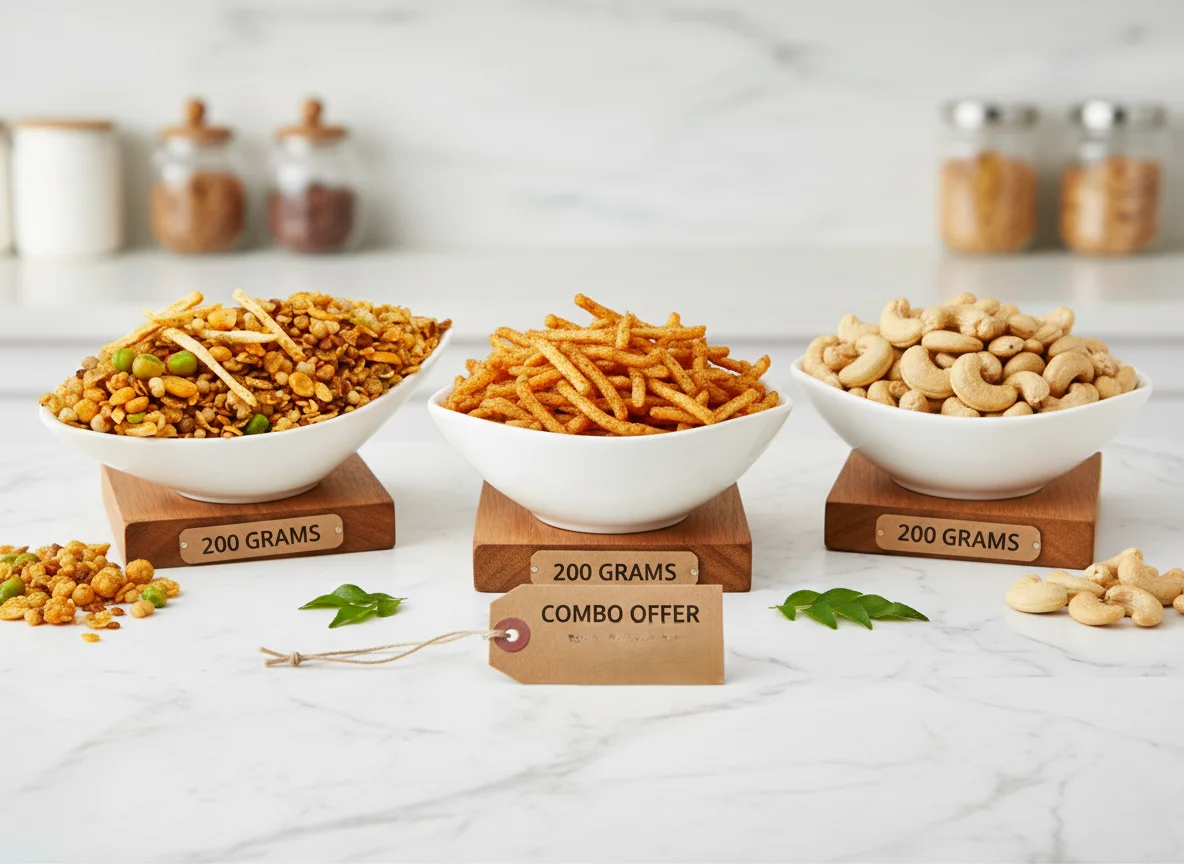 Salted Cashew, Crispy Chipsy & Multigrain Mixture Namkeen - Image 2