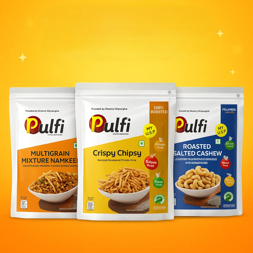 Salted Cashew, Crispy Chipsy & Multigrain Mixture Namkeen - Image 1