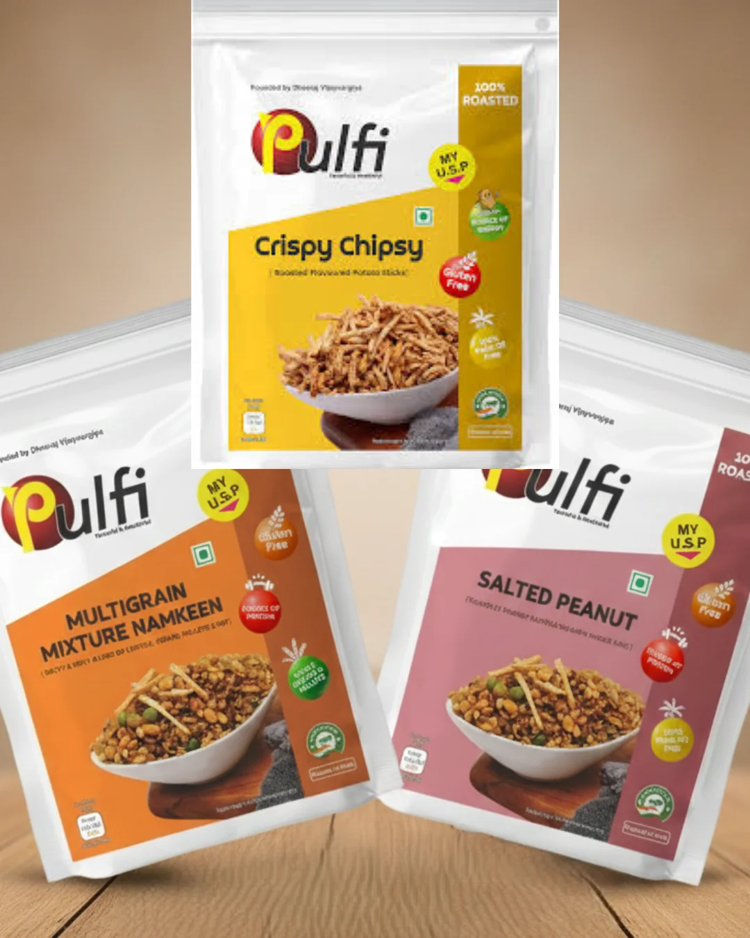 Salted Peanuts, Crispy Chipsy & Multigrain Mixture Namkeen - Image 1